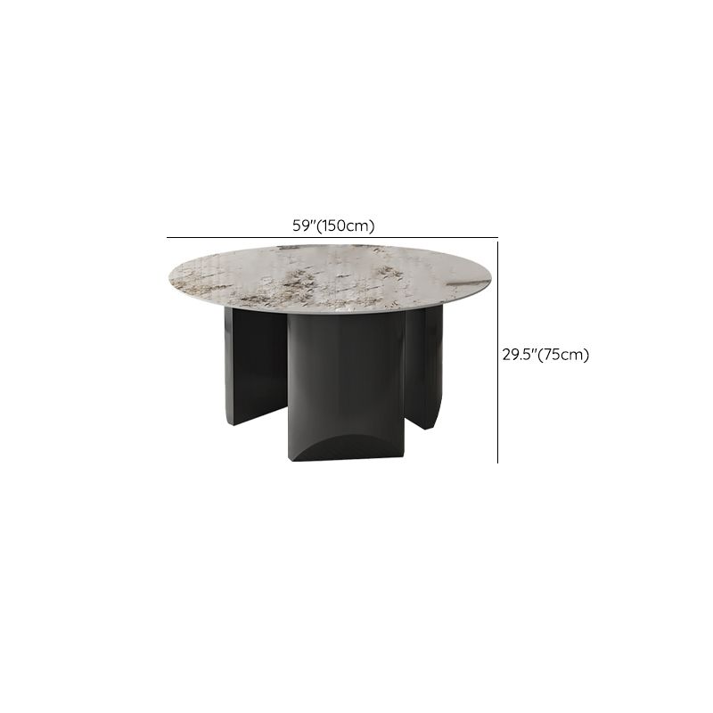 Grey Base Dining Site Table Contemporary Round Dining Room Table