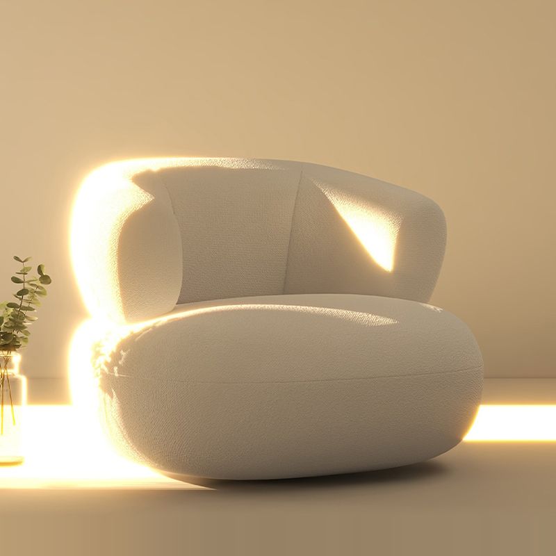 Mid-Century Modern Armless Accent Chair Leather Accent Room Chair for Living Room