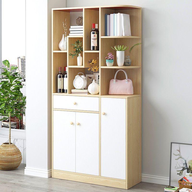 Modern Standard Shelf 11.81-inch Wide Floor Open Bookcase for Living Room