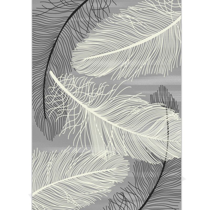 Creative Bedroom Rug Multi Colored Plant Indoor Rug Synthetics Easy Care Machine Washable Carpet