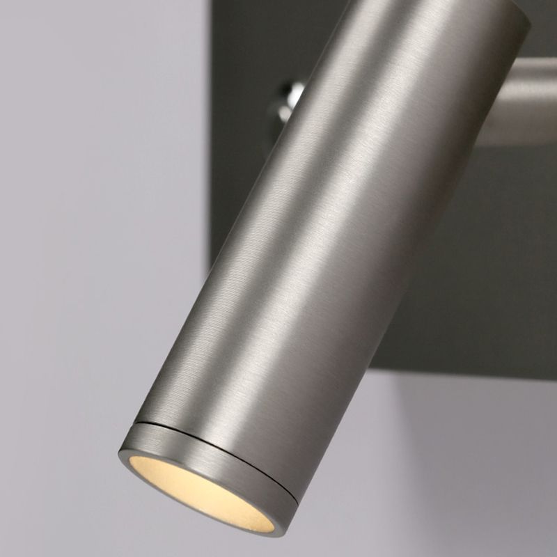 Einstellbare 1 leichte rechteckige LED -Wandlampen moderne Metallleuchten im modernen Stil