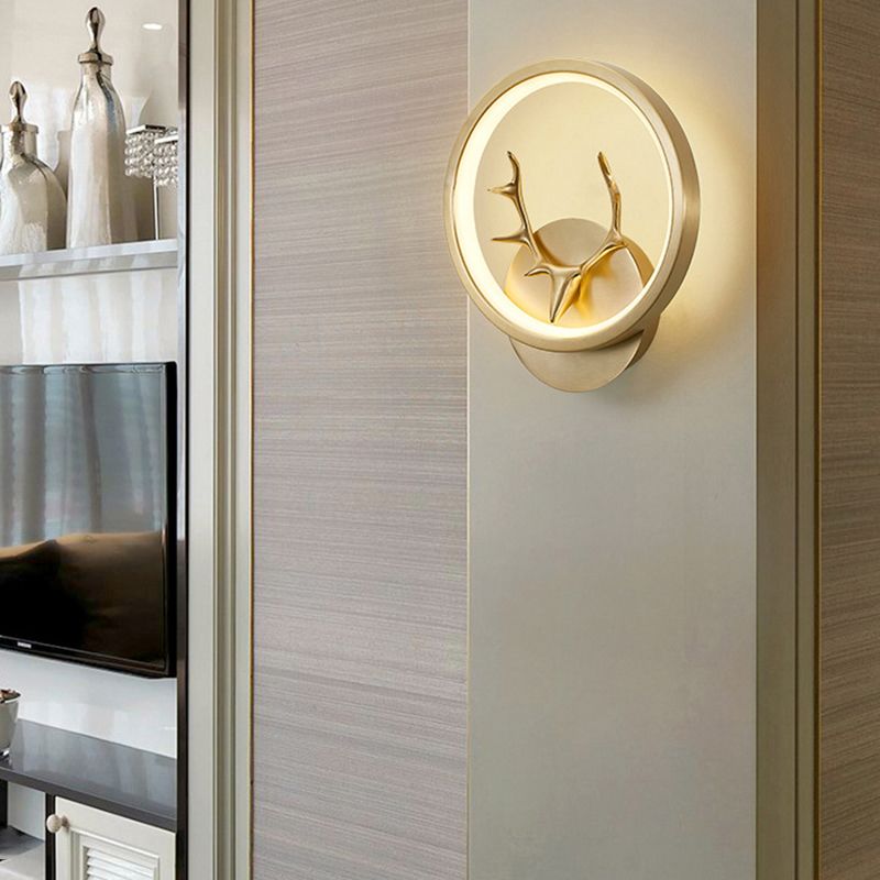 Metal Sconce Light Modern 1-Light Sconce Light Fixture for Bedroom