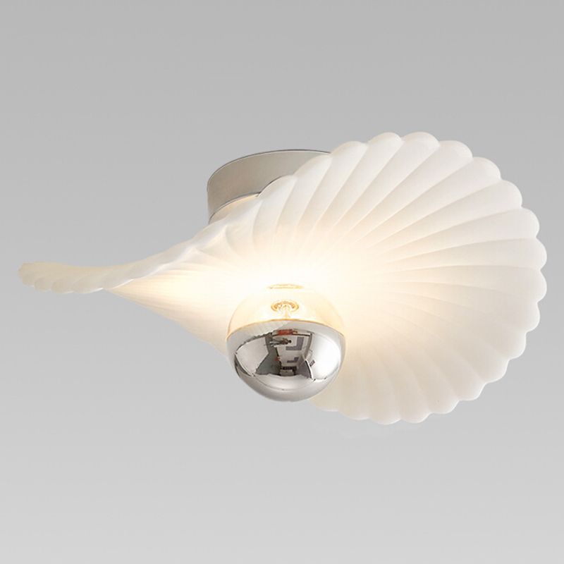 Modern Aluminum Flush Mount Lamp Acrylic Shade Led Flush Mount for Bedroom
