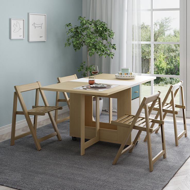 Mid-Century Modern Dining Room Table Pedestal Dining Table for Home Kitchen Dinner