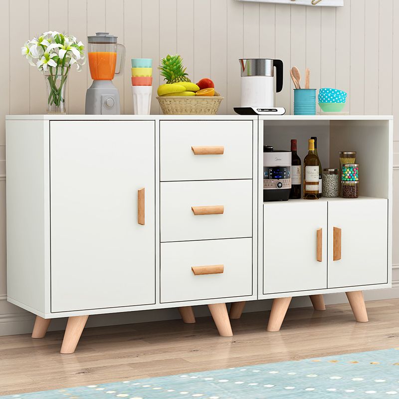 Modern Style Sideboard with Wooden Drawers and Storage Side Board for Dining Room