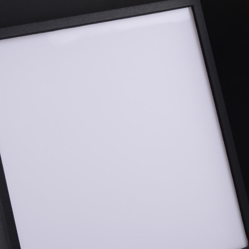 Rectangle Shape Pillar Lamp Metal Waterproof Outdoor Light for Garden