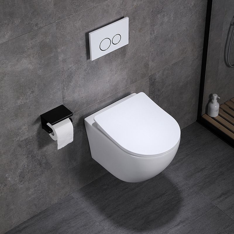 Modern Wall Hung Toilet Bowl One-Piece Urine Toilet with Seat for Washroom