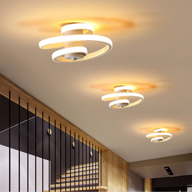 Silice Gel DEL Ceiling Light in Modern Simplicity Aluminium Flush Mount for Living Room