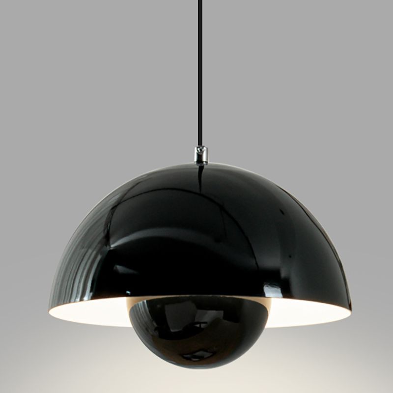 Modern Bud Shape Pendant Light Aluminum Colorful Hanging Pendant for Living Room