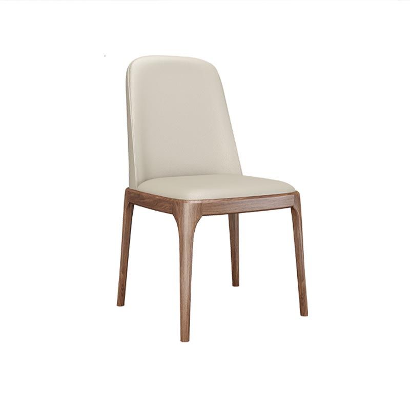 Dining Chairs Modern Style Oak Wood Side Chairs for Dining Room