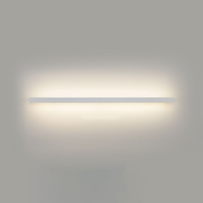 Linear Wall Light Fixture Nordic Metal Foyer LED Wall Lighting with Storage Rack Design