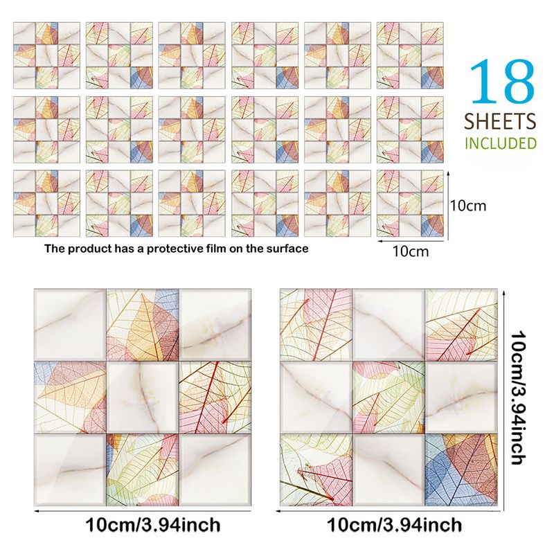 Modern Leaf-Patterned Wallpaper Panel Grey-Yellow Peel and Stick Wall Decor for Home