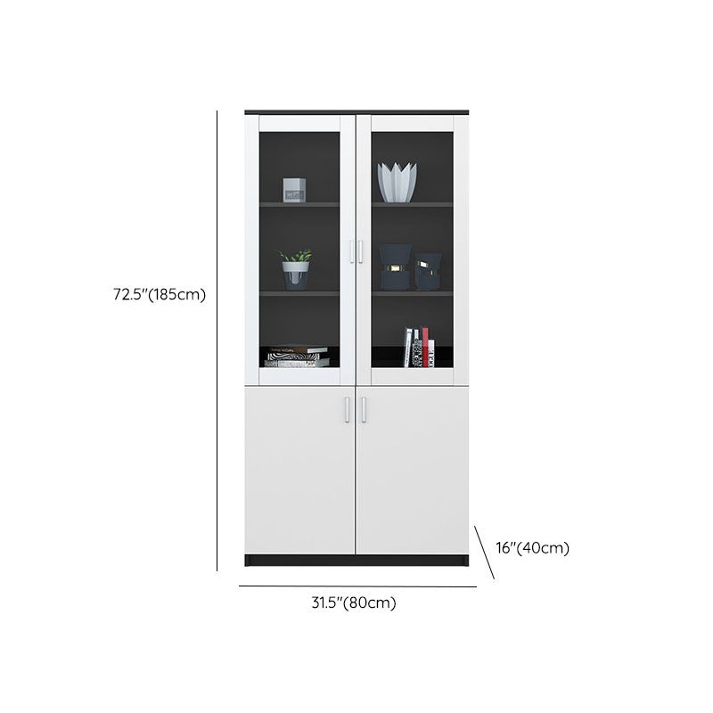 Industrial Cabinet Wood Adjustable Storage Shelves Filing Cabinet