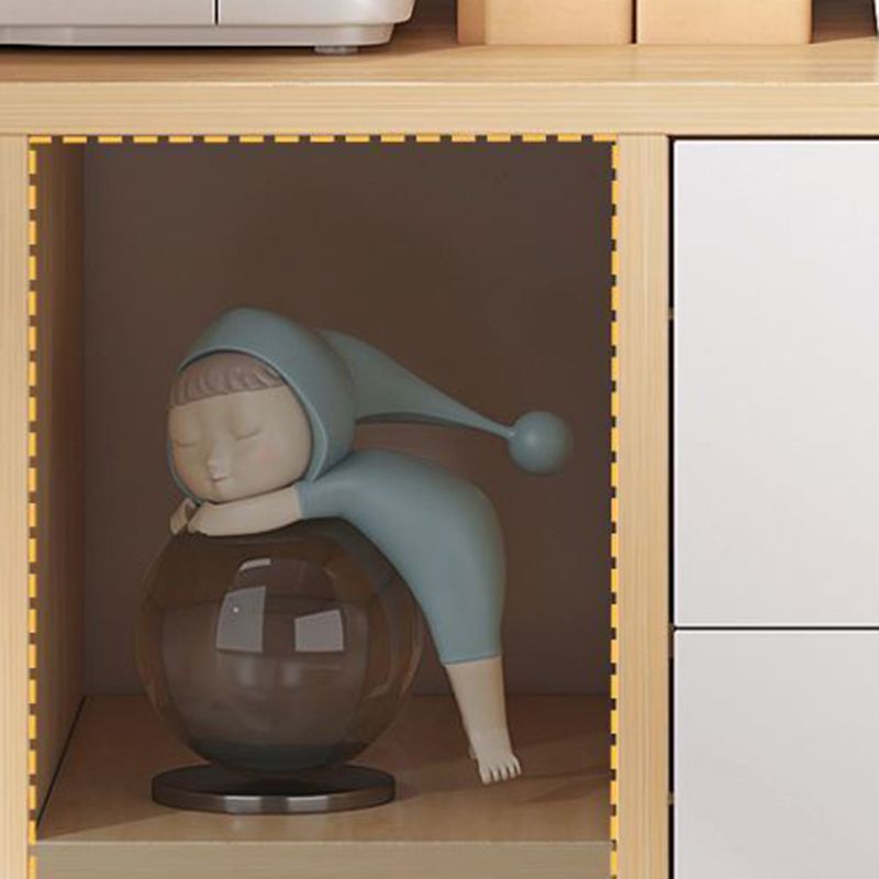 Modern File Cabinet Wooden Frame Lock Storage Filing Cabinet for Office