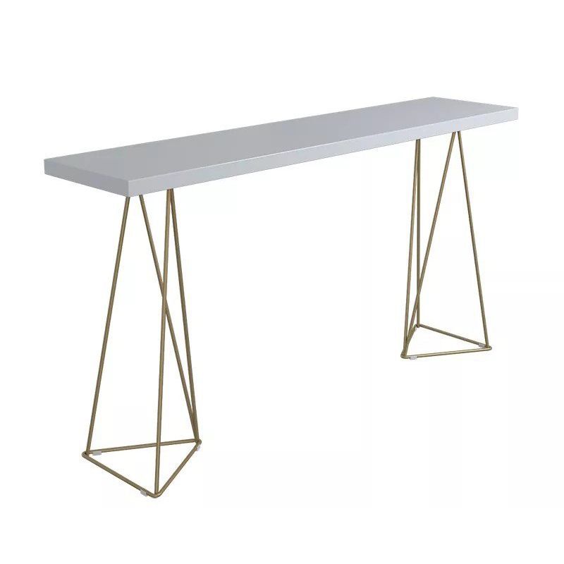 Luxurious Rectangular Pub Table Set 1/3/5 Pieces Wooden Counter Table with Backless Stools