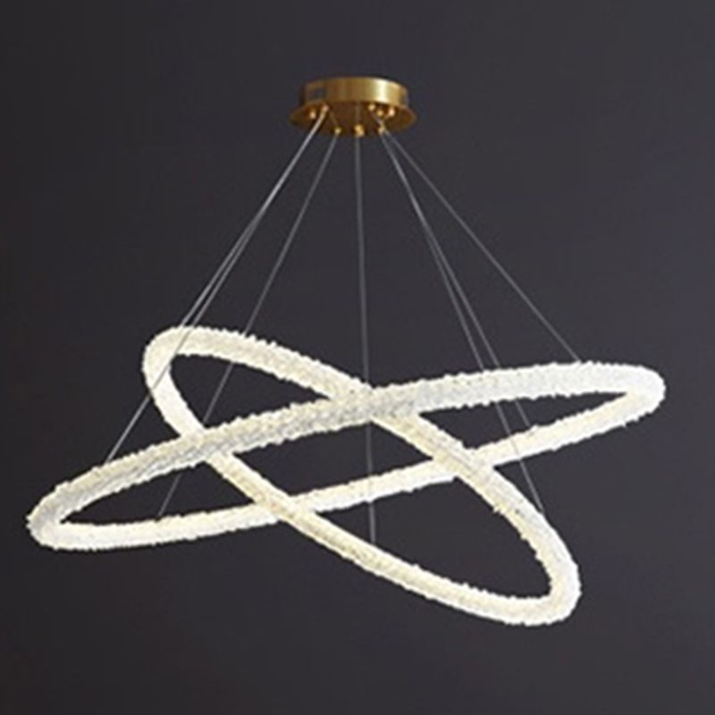 Moderner Stil klarer Kristallgehängnisbeleuchtung 1-Licht-Orbikularleuchterlampe