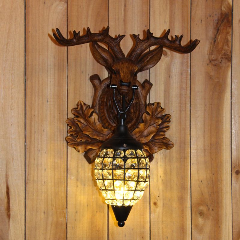 Modern Minimalist Wall Sconce Lighting Crystal Shade Wall Lighting Fixtures