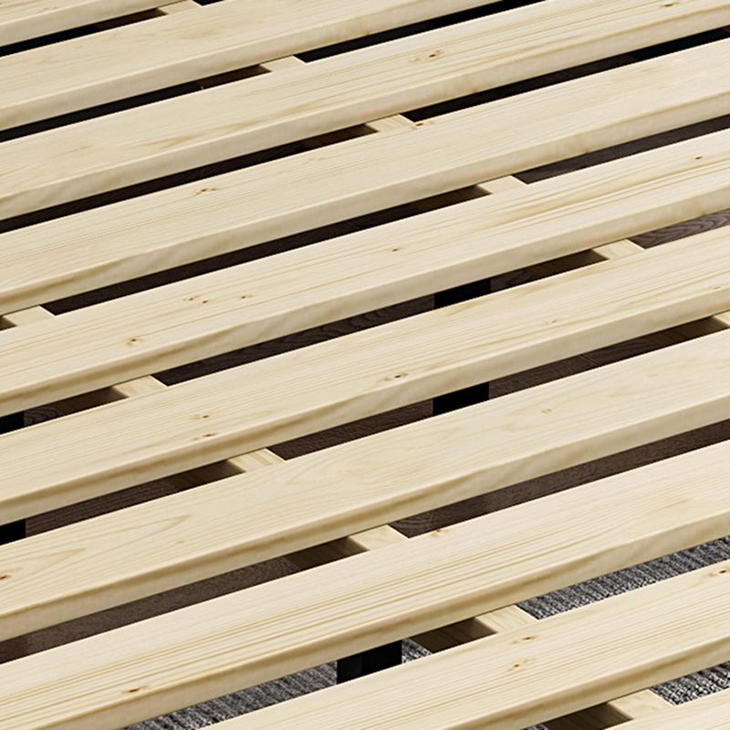 Contemporary 11.02 " Tall Wooden Frame Platform Bed for Bedroom