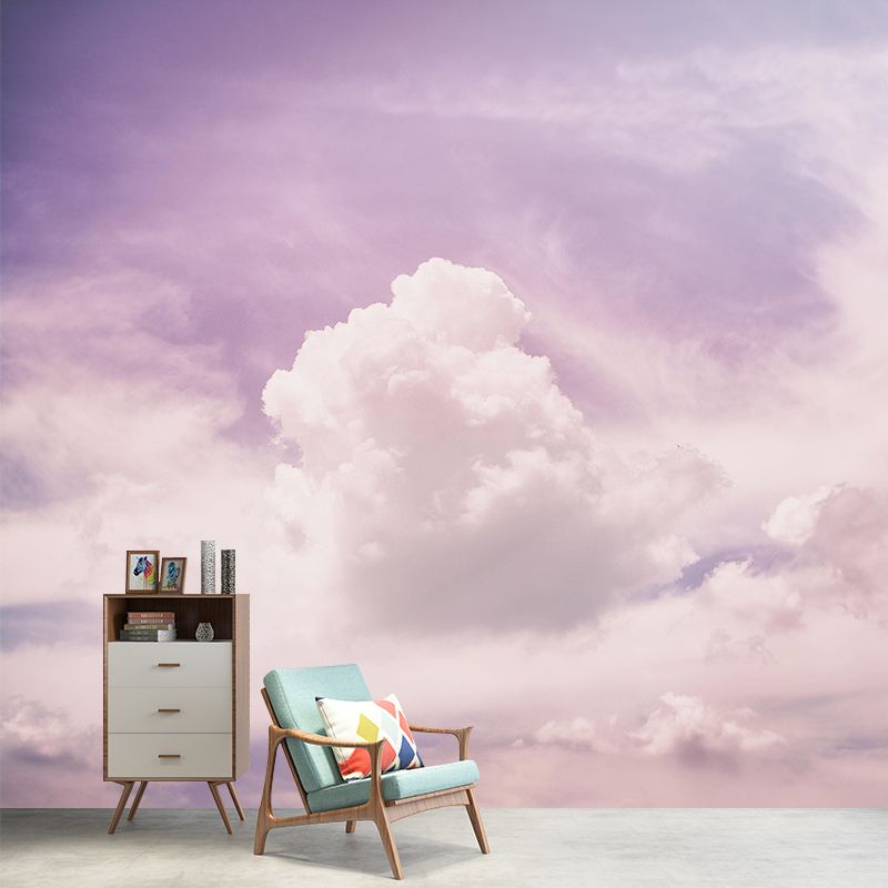 Customized Sky Mural Modern Style Mildew Resistant Dining Room Wall Decor