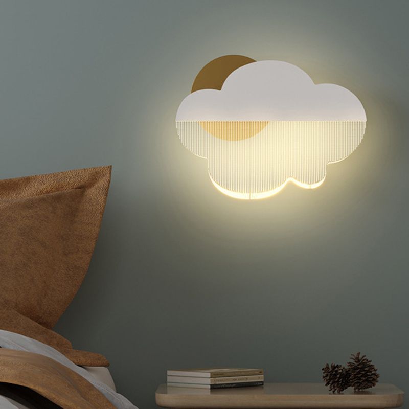 Lámpara de pared de nubes Simplicidad moderna Splique acrílico de pared para sala de estar