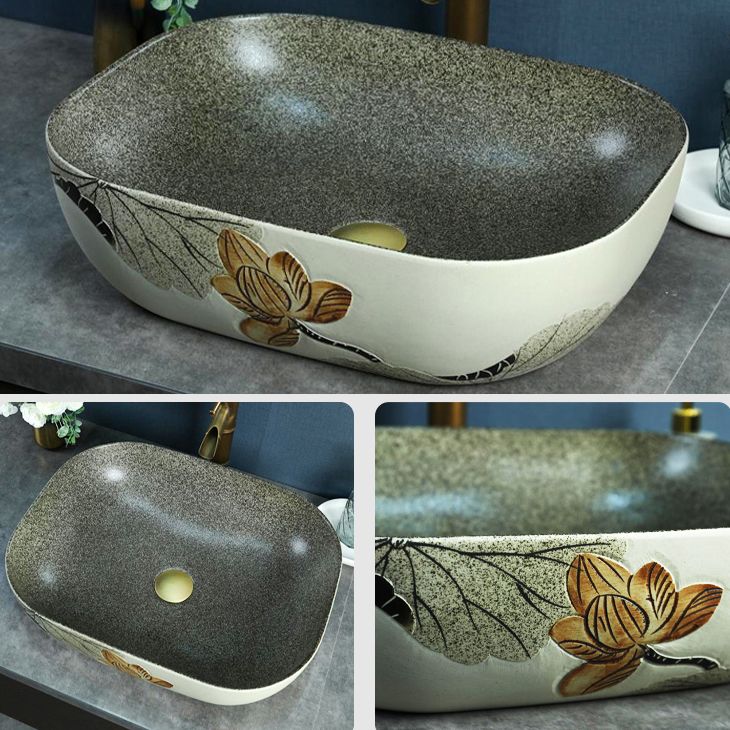 Porcelain Vessel Bathroom Sink Modern No Craftsmanship Vessel Bathroom Sink Only