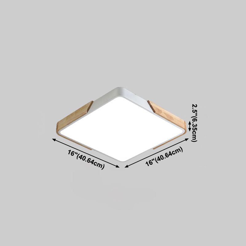 Plafonnier LED de Style macaron moderne, luminaire de plafond géométrique en fer pour chambre à coucher