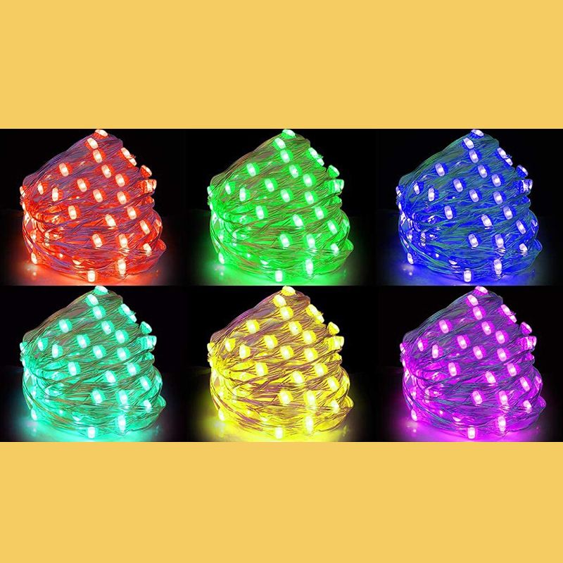 Modern LED Copper Wire Rope Light Linear Symphony Christmas Decorative Lights