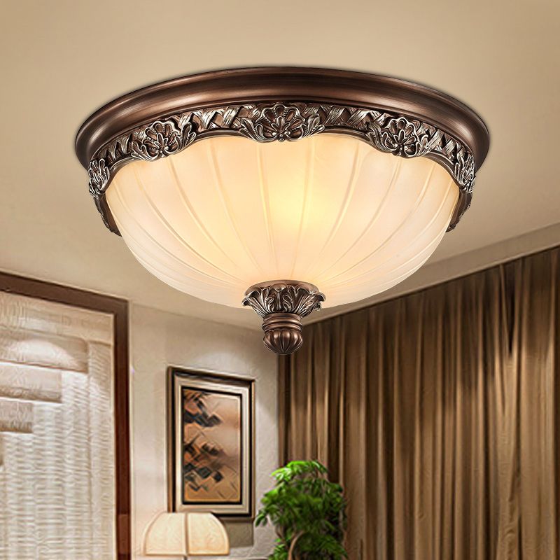 Modern Style Round Flush Mount Light Glass Multi-Light Flush Ceiling Lights