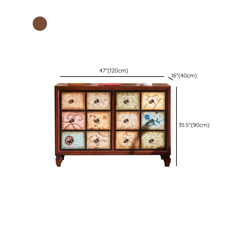 Traditional Storage Chest Solid Wood Storage Chest Dresser with 3/4/6 Drawers