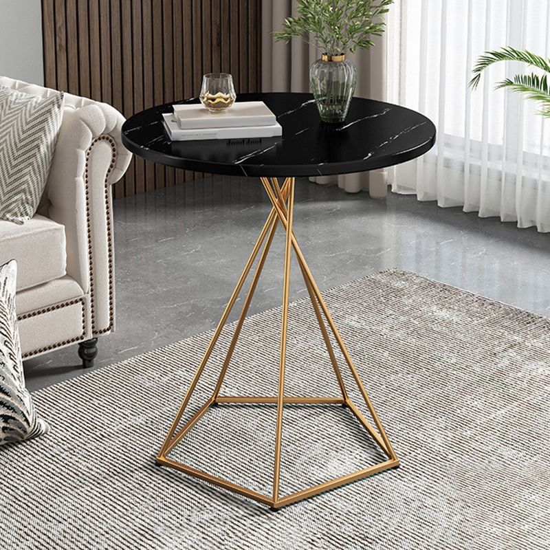 Wood Coffee Table Round Minimalist Coffee Table for Living Room