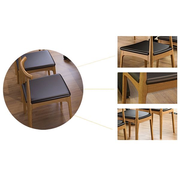 Industrial Double Pedestal Dining Table Set 1/2/7 Pieces Solid Wood Dinette Set