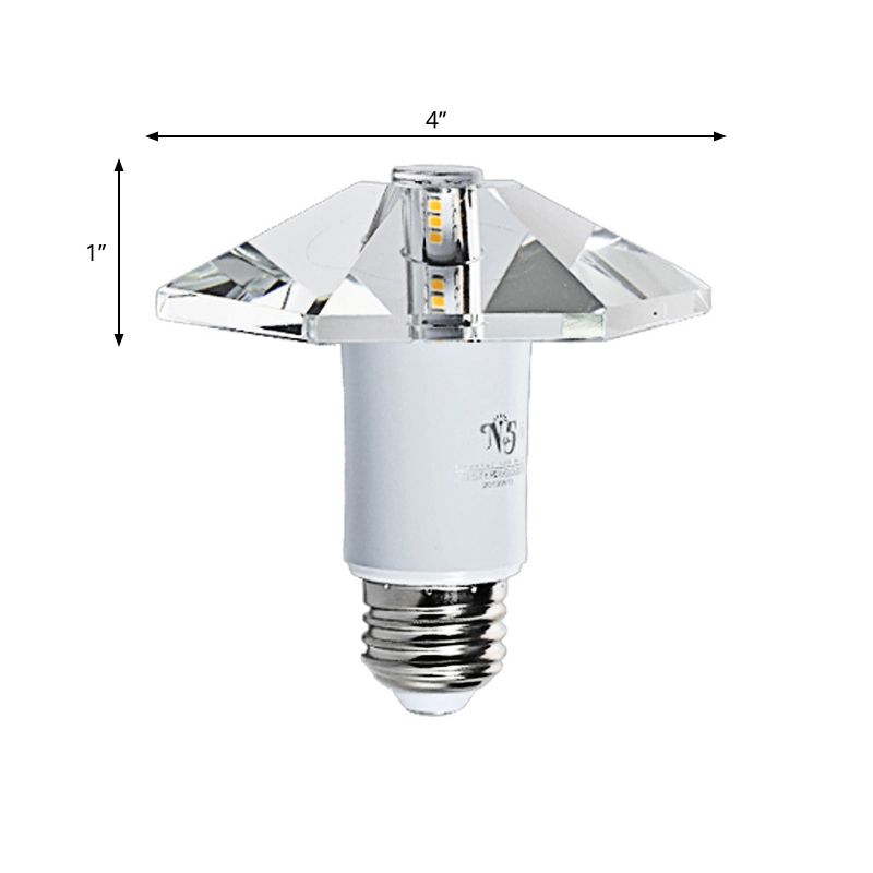 Zeshoekige inbouwlamp Moderne heldere kristallen LED dicht bij plafondlamp voor foyer