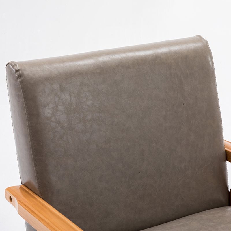 Arm Chair 25.19" L x 25.98" W x 29.52" H Solid Wood Frame Accent Armchair