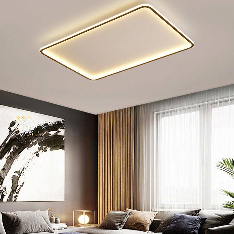Luminaire de plafond à montage encastré simplicité géométrie LED plafonnier