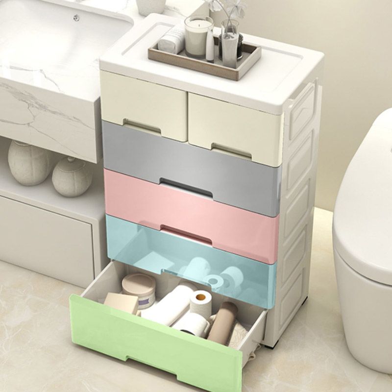 Non-Hanging Wardrobe Armoire Modern Plastic Storage Cabinet with Legs