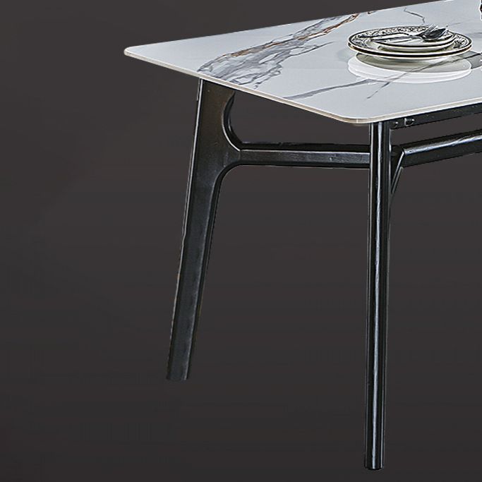 Contemporary Style Rectangle Table Set 1/2/5 Pieces Dining Set for Kitchen