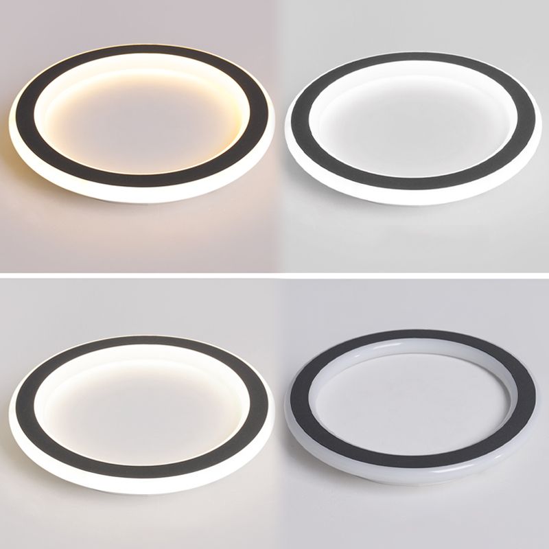 Geometric LED Close to Ceiling Fixtures with Acrylic Shade for Bedroom