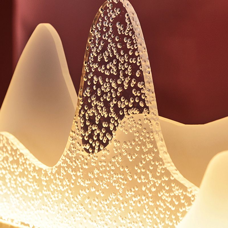 Black Metal Island Lightsing Lámpara de colgantes LED de restaurante moderno con sombra acrílica