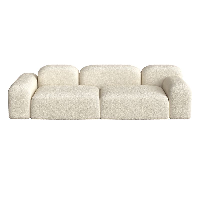 Wool Tight Back Sofa 39.37"W * 25.59" H in White for Living Room