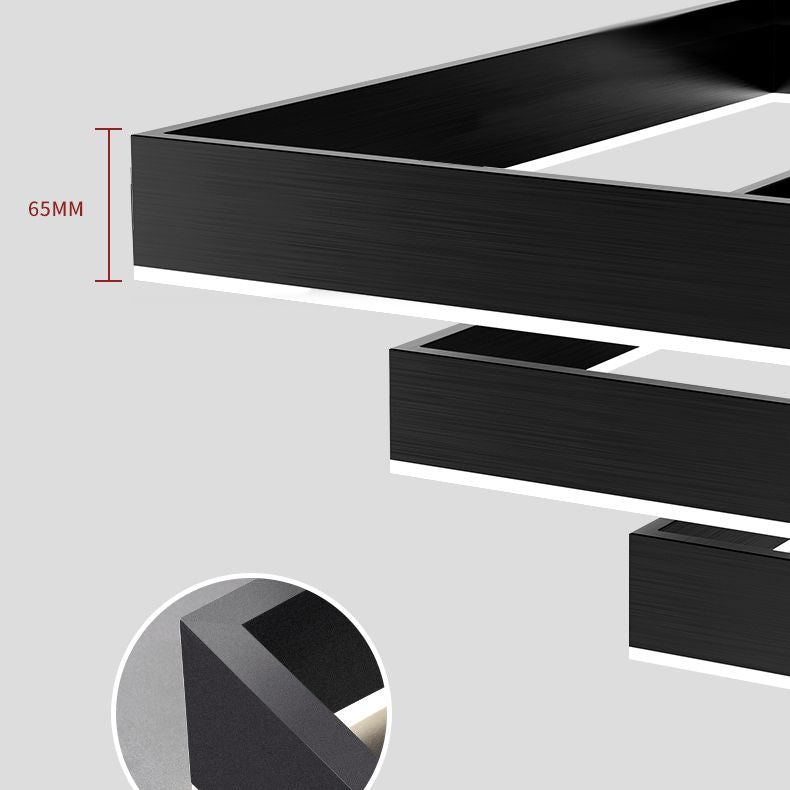 Multi-Tier Pendant Light Fixture Modern Minimalist Style Aluminum Pendant Lights