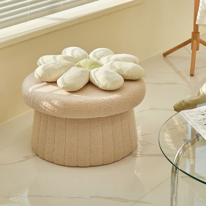 Modern Multi Colors Pouf Round Resistant Pouf for Drawing Room