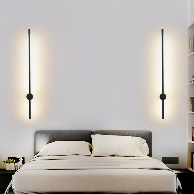 LED Flush Mount Wall Sconce with Acrylic Shade Modern Sconce Light Fixture