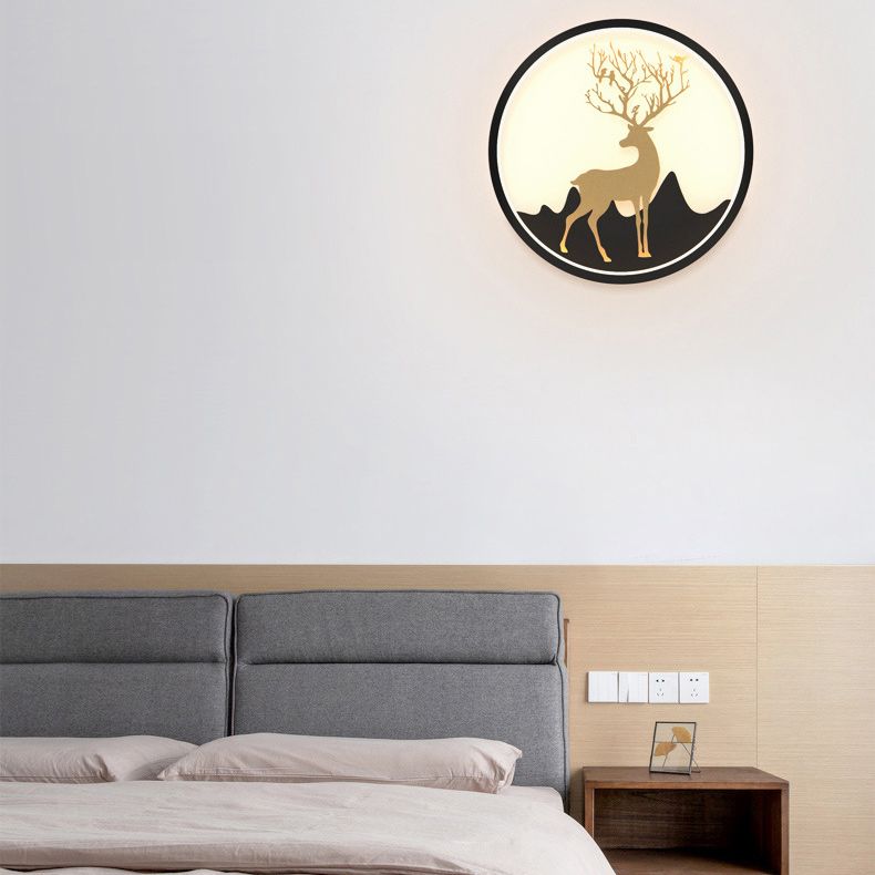 Circle Alluminio Light Minimalismo Minalismo a 1 luci a parete LED per camera da letto