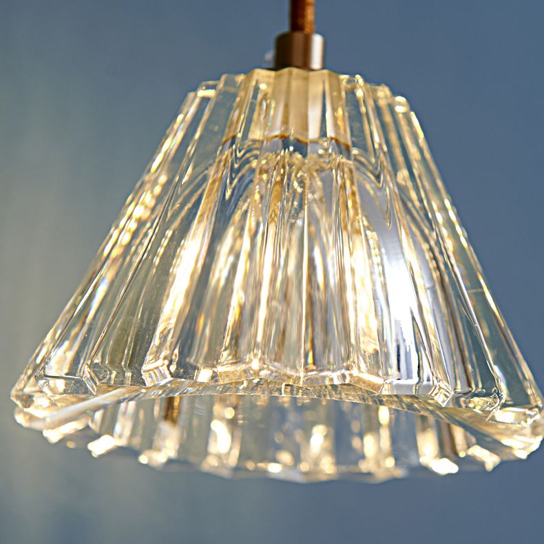 Crystal Hanging Lights Modern Style 1 Head Hanging Mount Fixture for Bedroom