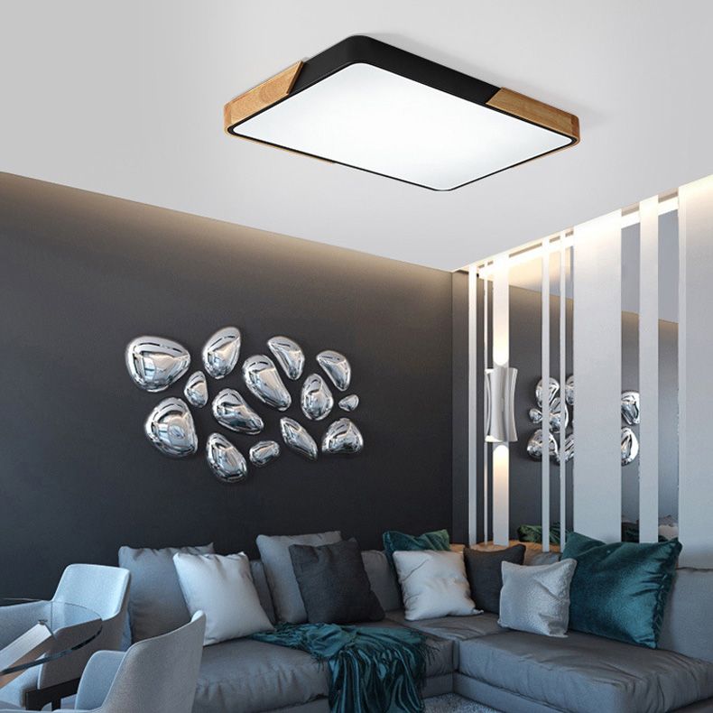 Modern Macaroon Geometric LED Massimale Lampada Ferro 1 Light Flush Mount per Bedroom