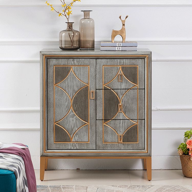 Living Room Dining Buffet with Drawers and Storage Engineered Wood Modern Buffet