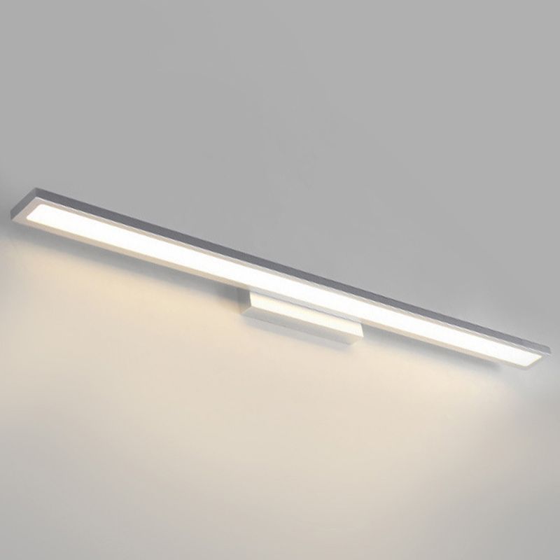 Rectangle Vanity Lighting Fixtures Modern Minimalist Style Metal Vanity Sconces