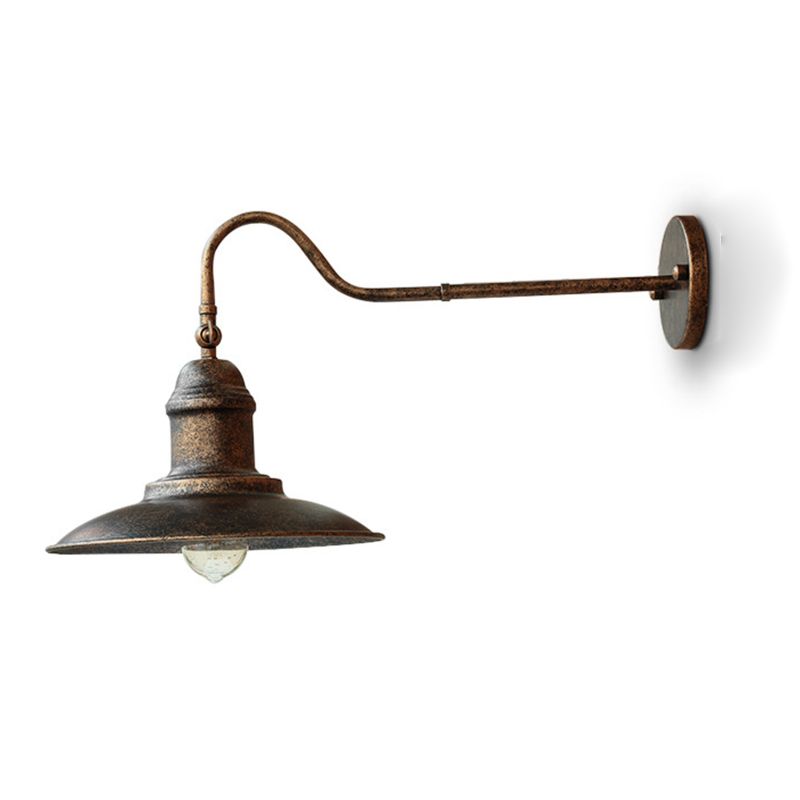 1-Light Industrial Style Wall Sconce Metal Sconces Light in for Outdoor