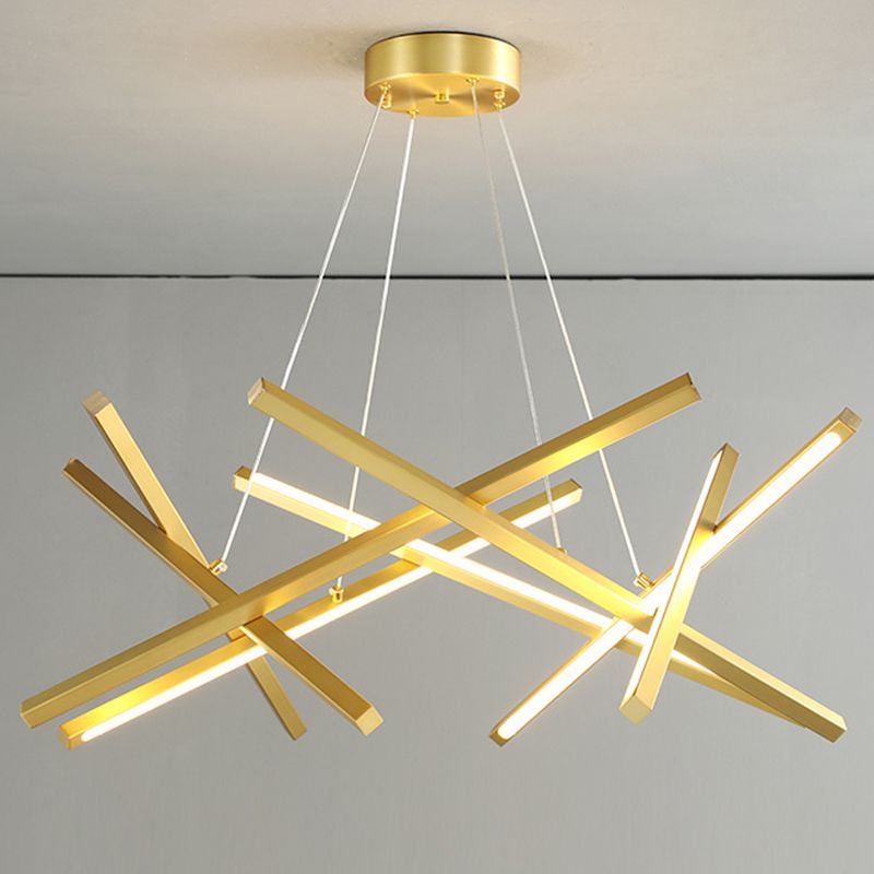 Lumo a pendente lampadario impilato Luce contemporanea LED in metallo a sospensione Luce a sospensione