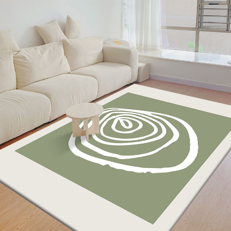 Light Brown Cactus Rug Polyester Simple Rug Stain Resistant Rug for Drawing Room